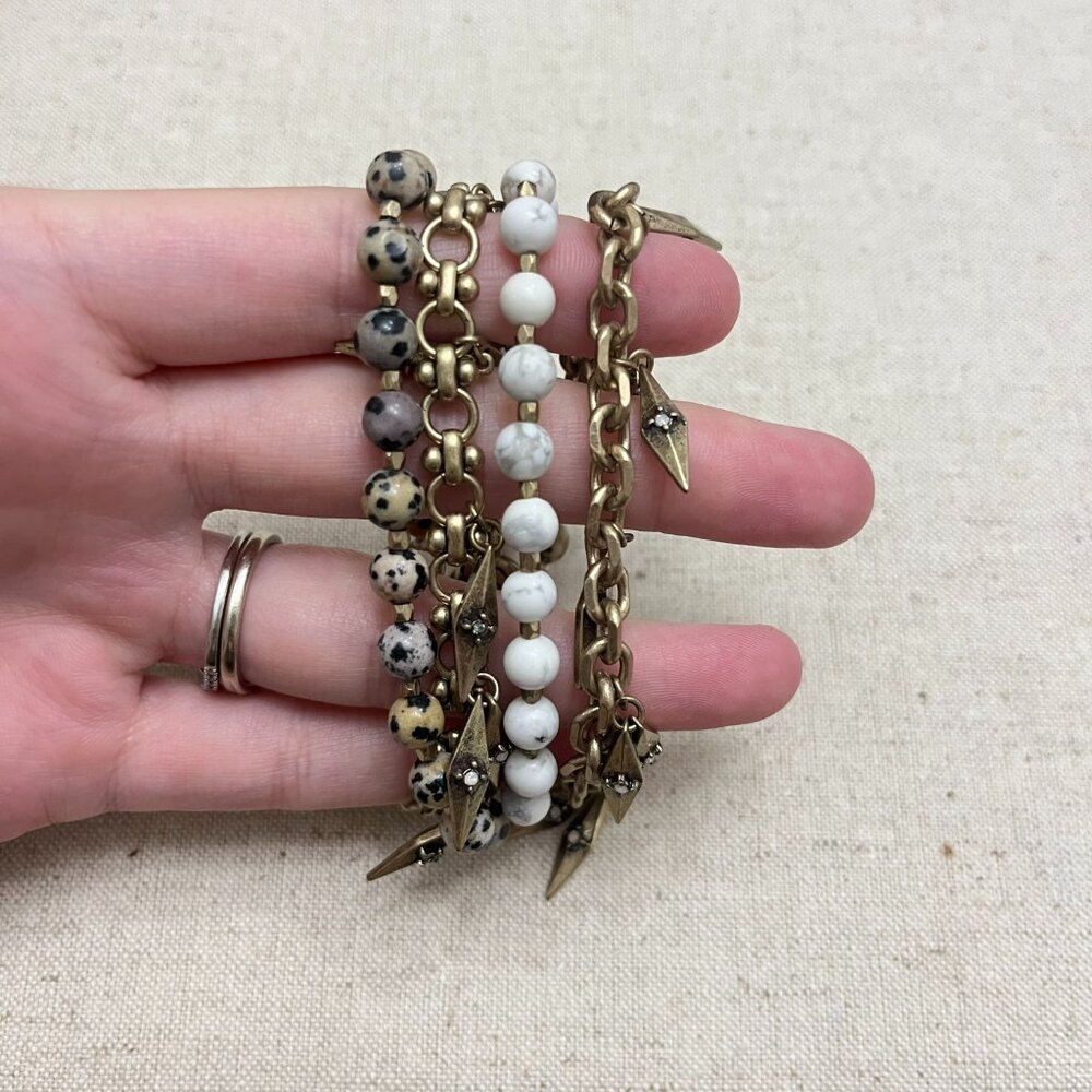 Chloe + Isabel Chain Multi Wrap Bracelet Women's … - image 4